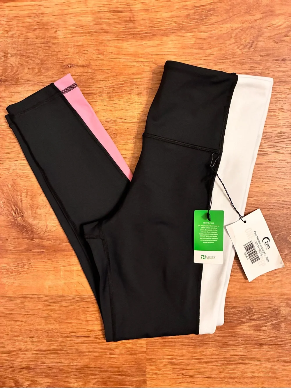 ZYIA NWT Pink Perspective Light n Tight 7/8 24” RC Sz 4 Activewear Style 6296